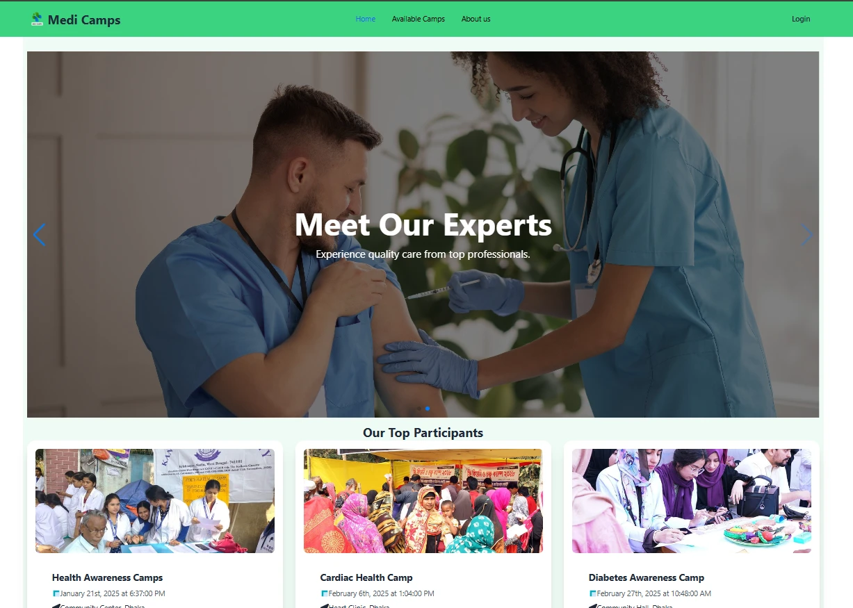 Medical Camp Management System (MCMS)